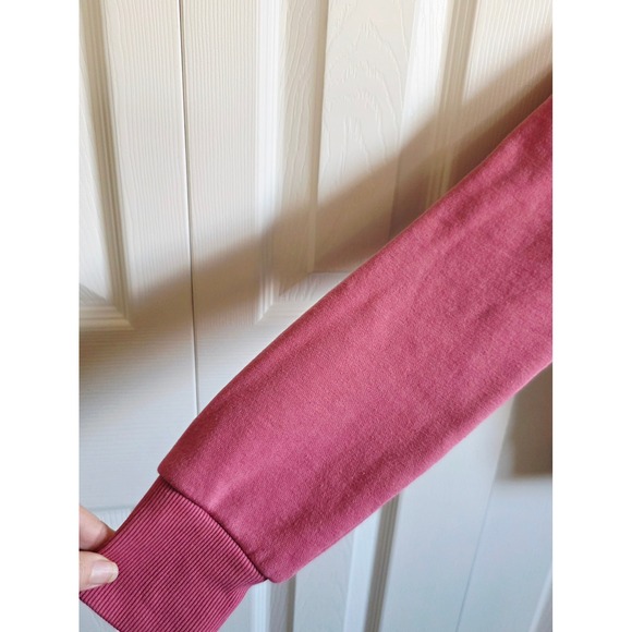 True Religion S Rose Pink Rhinestone Horseshoe Zip Up Hoodie Sweatshirt Women's - Picture 3 of 8